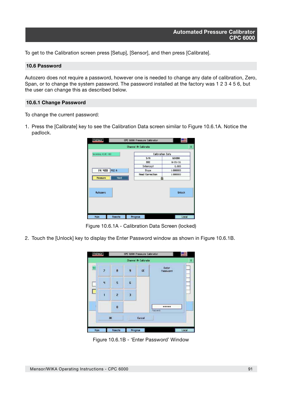 WIKA CPC6000 User Manual | Page 91 / 104