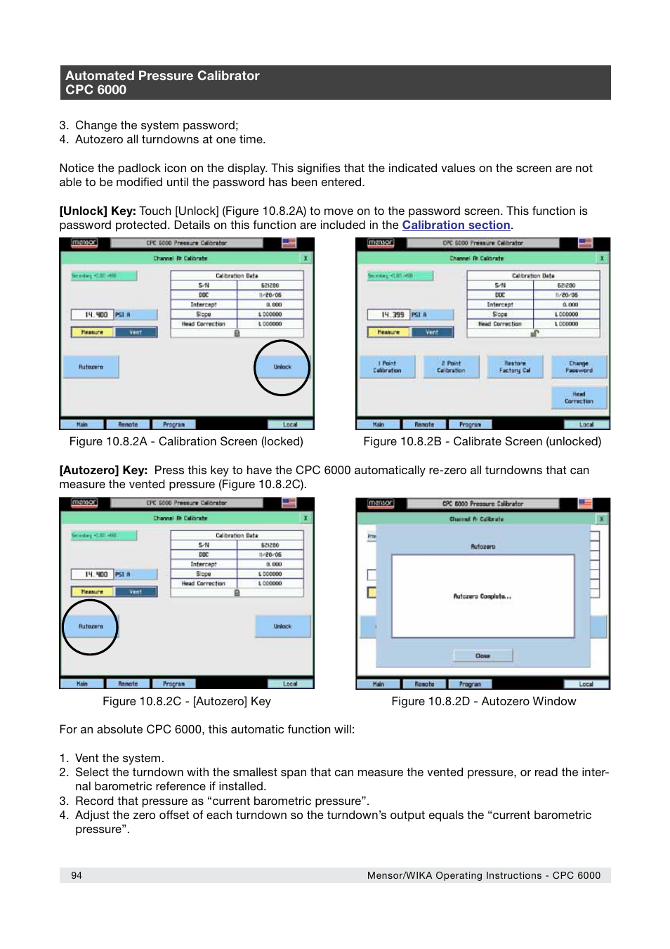 WIKA CPC6000 User Manual | Page 94 / 104