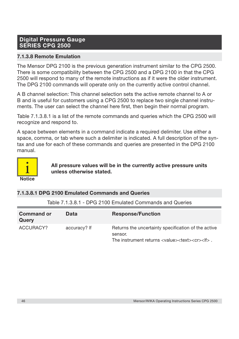 WIKA CPG2500 User Manual | Page 46 / 88