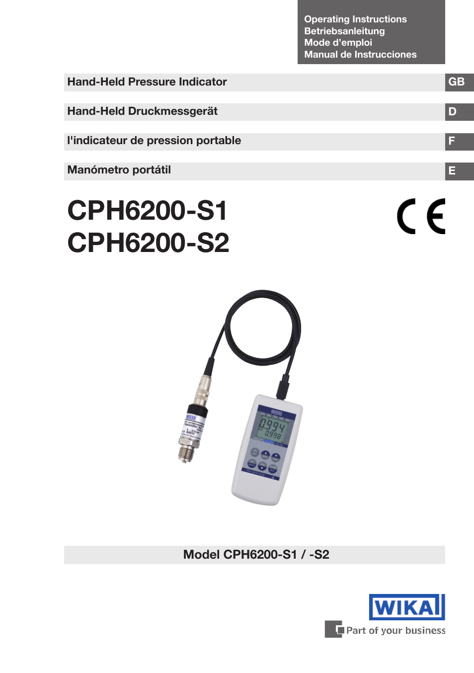 WIKA CPH6200 User Manual | 100 pages