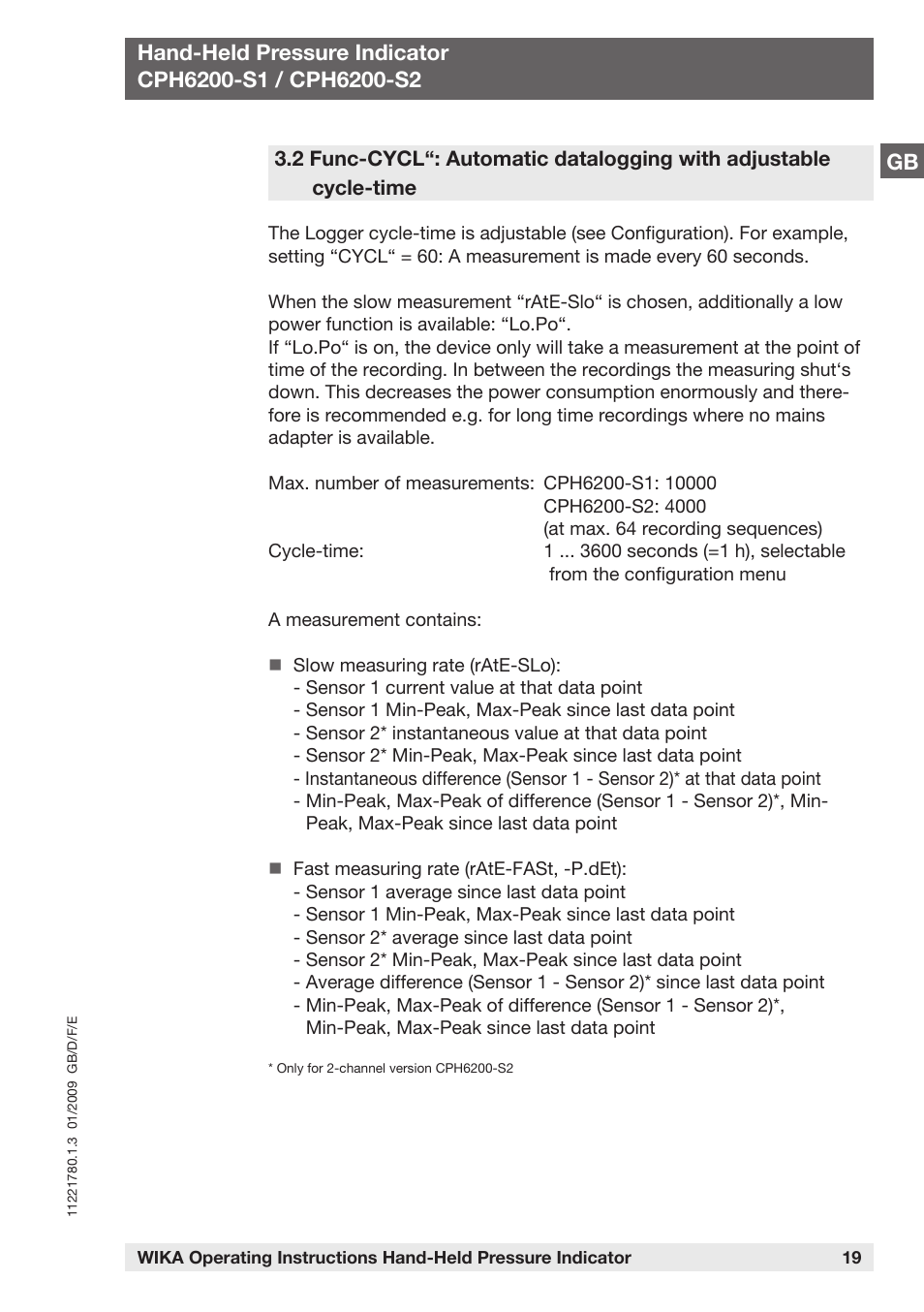WIKA CPH6200 User Manual | Page 19 / 100