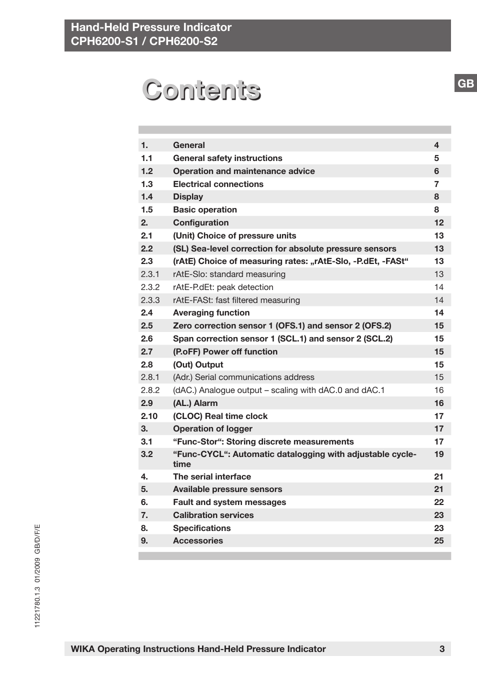 WIKA CPH6200 User Manual | Page 3 / 100