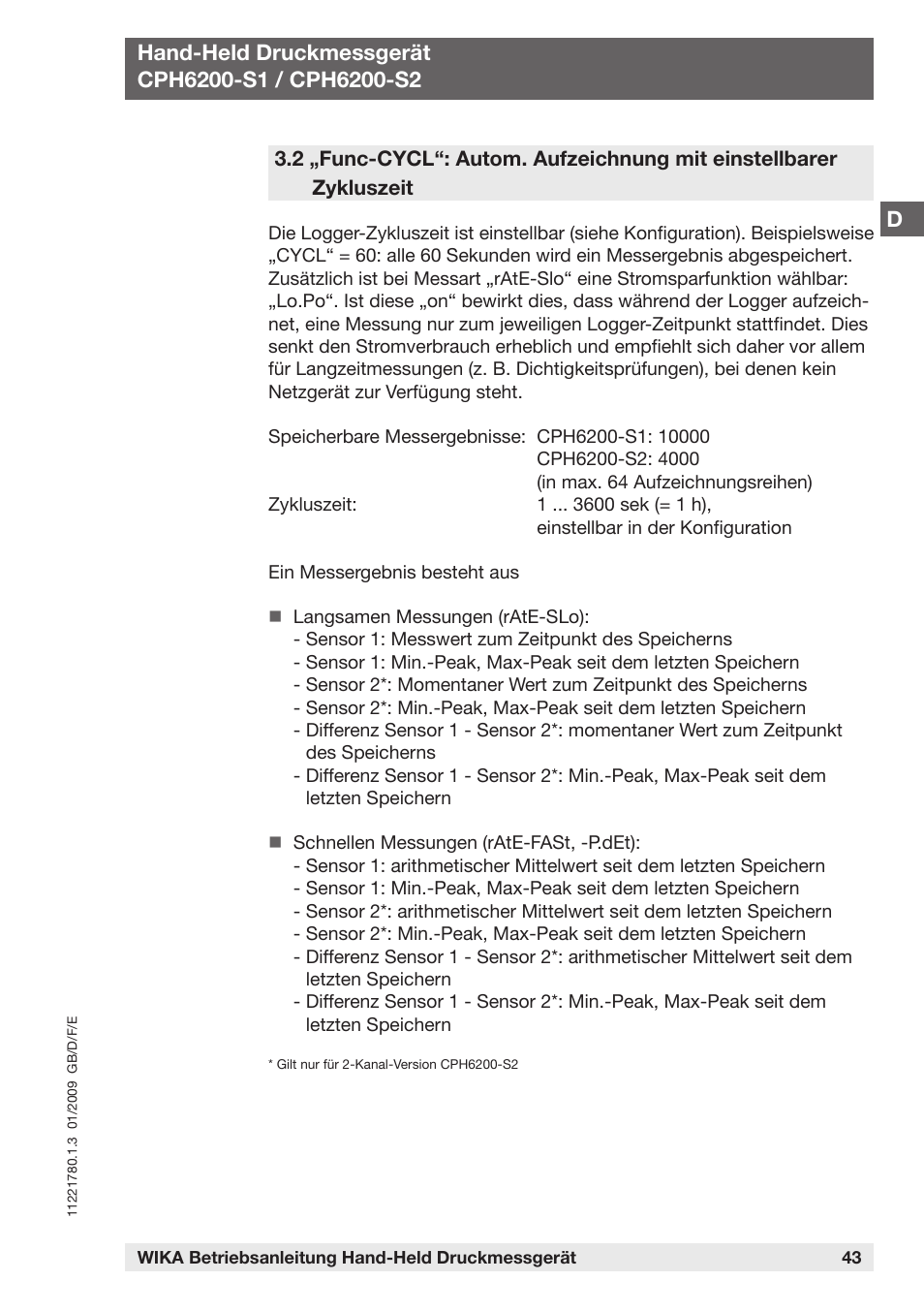WIKA CPH6200 User Manual | Page 43 / 100