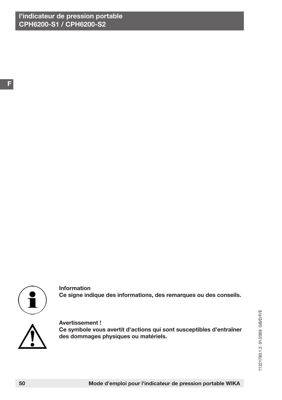 WIKA CPH6200 User Manual | Page 50 / 100
