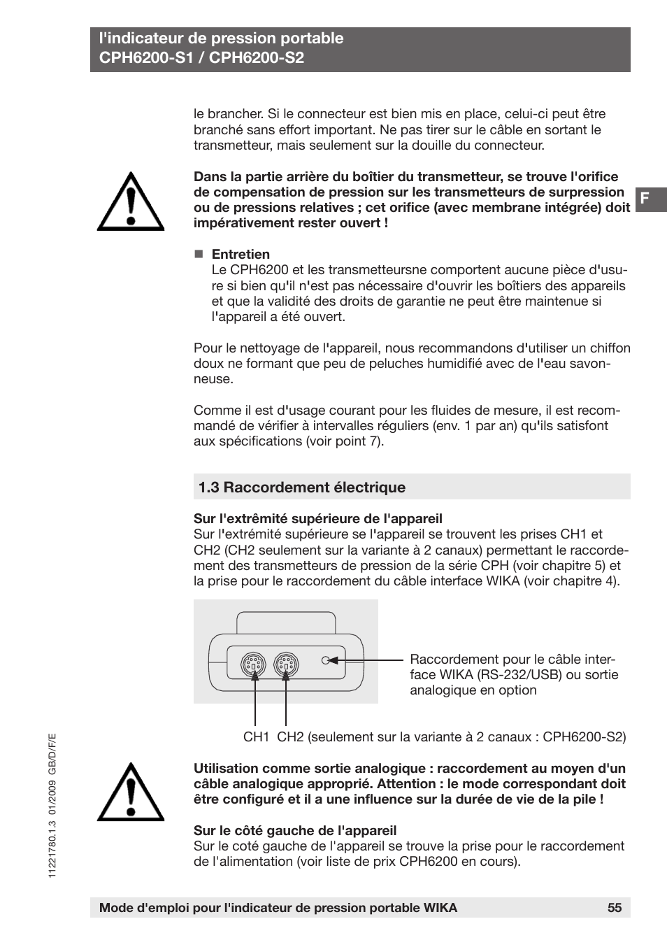 WIKA CPH6200 User Manual | Page 55 / 100