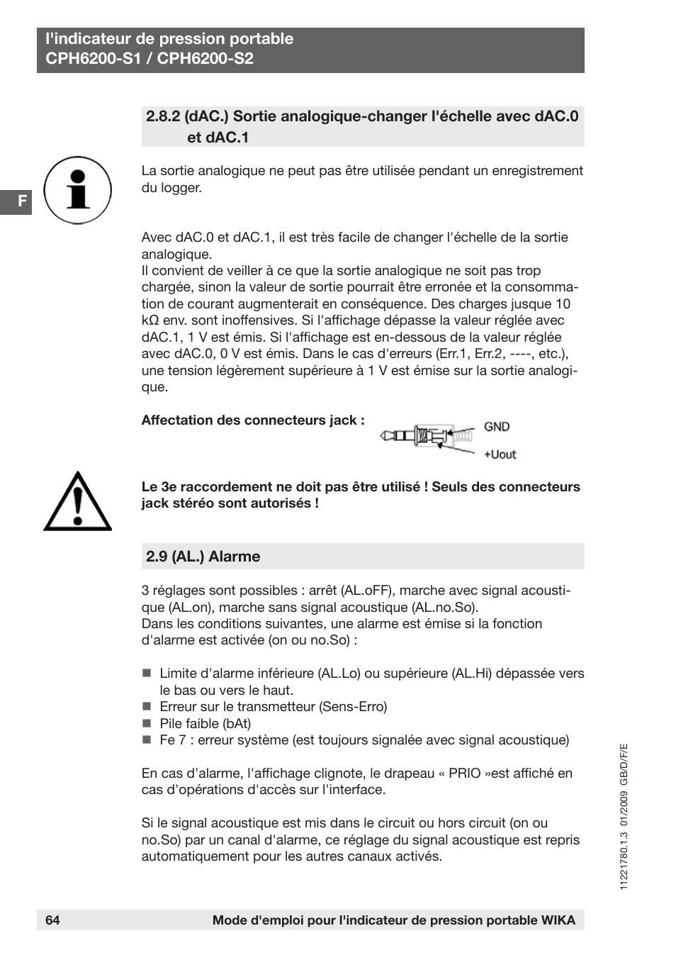 WIKA CPH6200 User Manual | Page 64 / 100