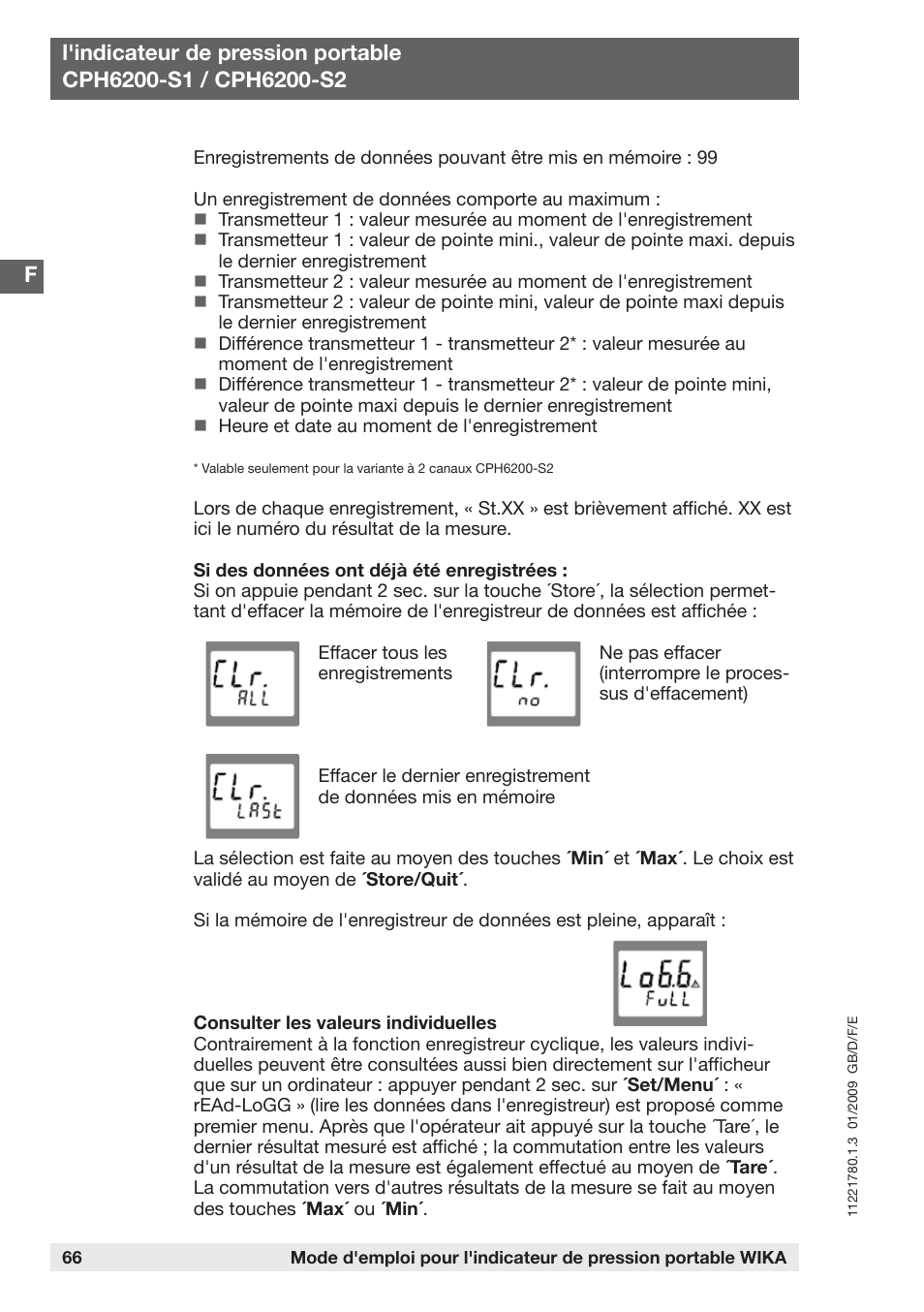 WIKA CPH6200 User Manual | Page 66 / 100