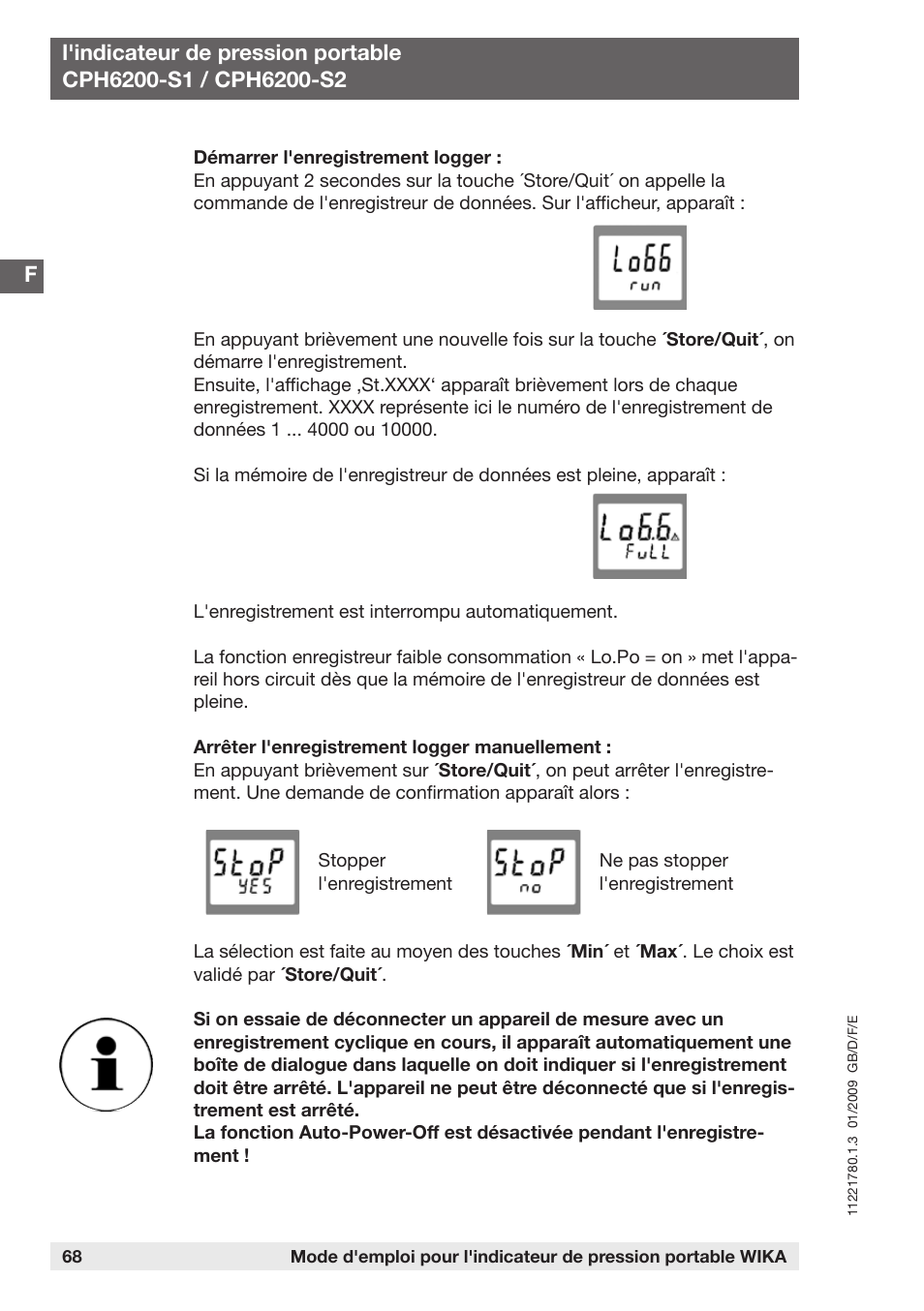 WIKA CPH6200 User Manual | Page 68 / 100