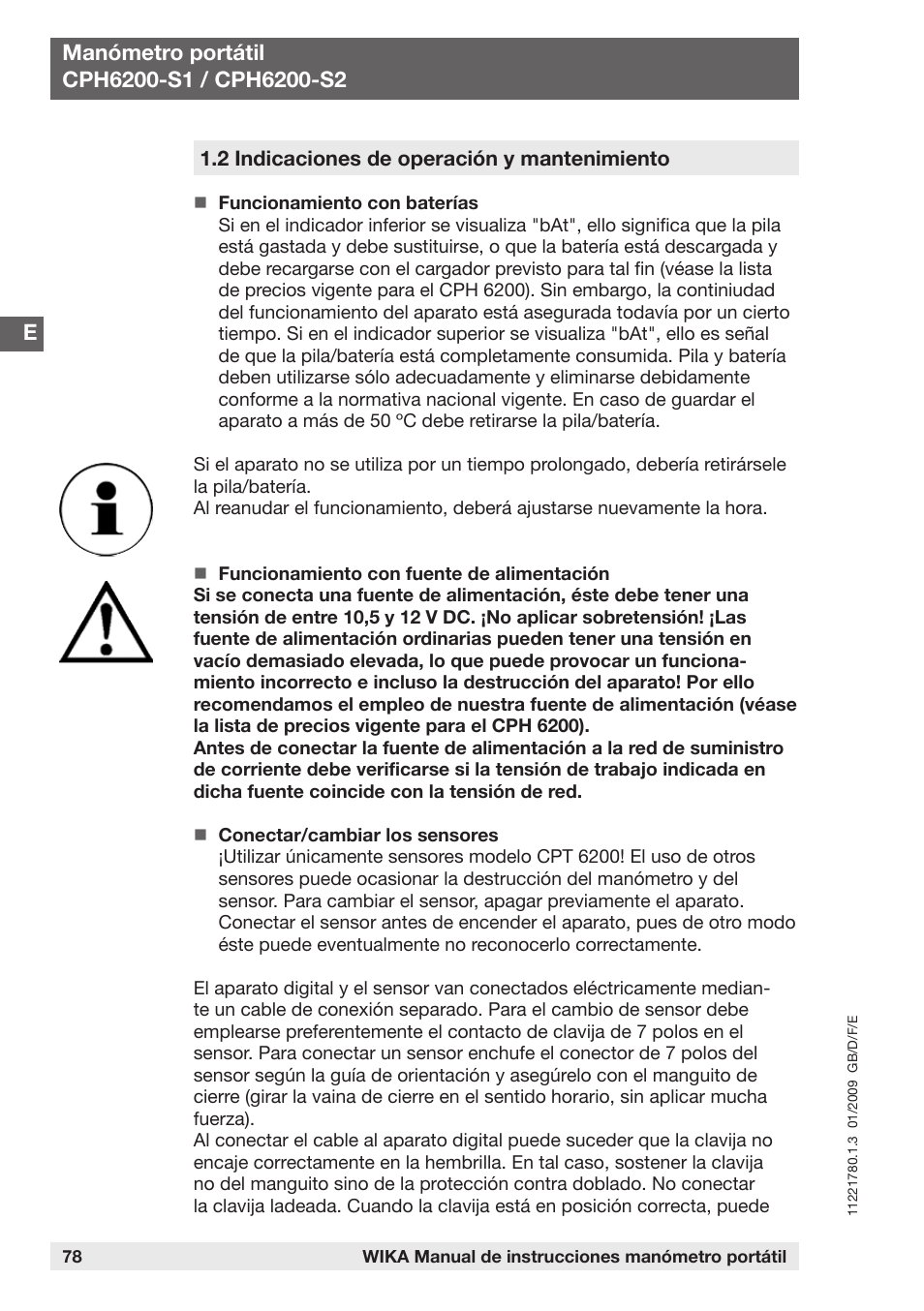 WIKA CPH6200 User Manual | Page 78 / 100