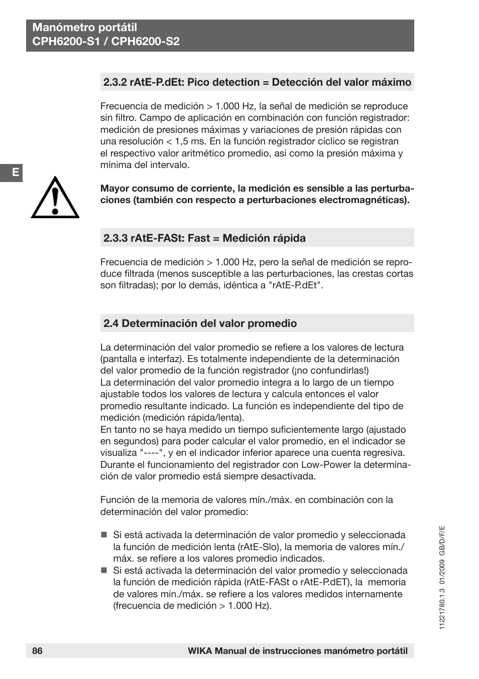 WIKA CPH6200 User Manual | Page 86 / 100