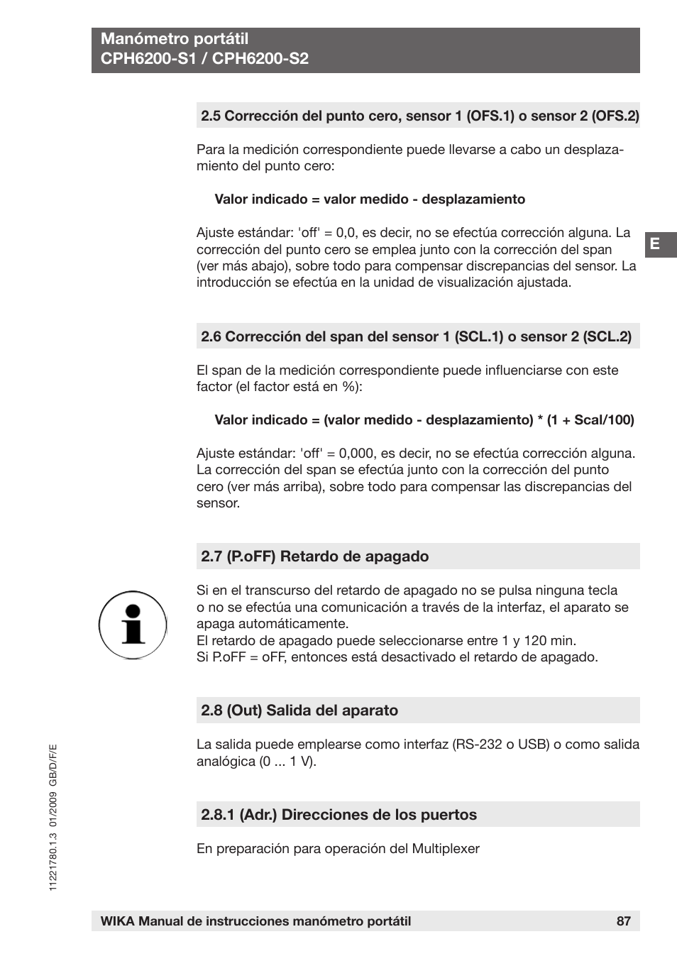 WIKA CPH6200 User Manual | Page 87 / 100