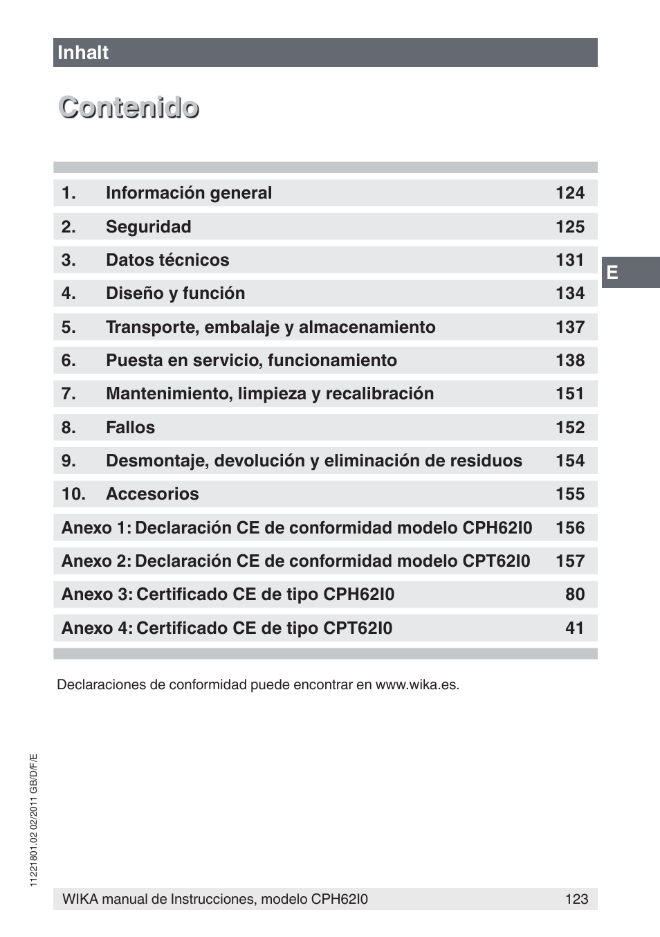 WIKA CPH62I0 User Manual | Page 123 / 160