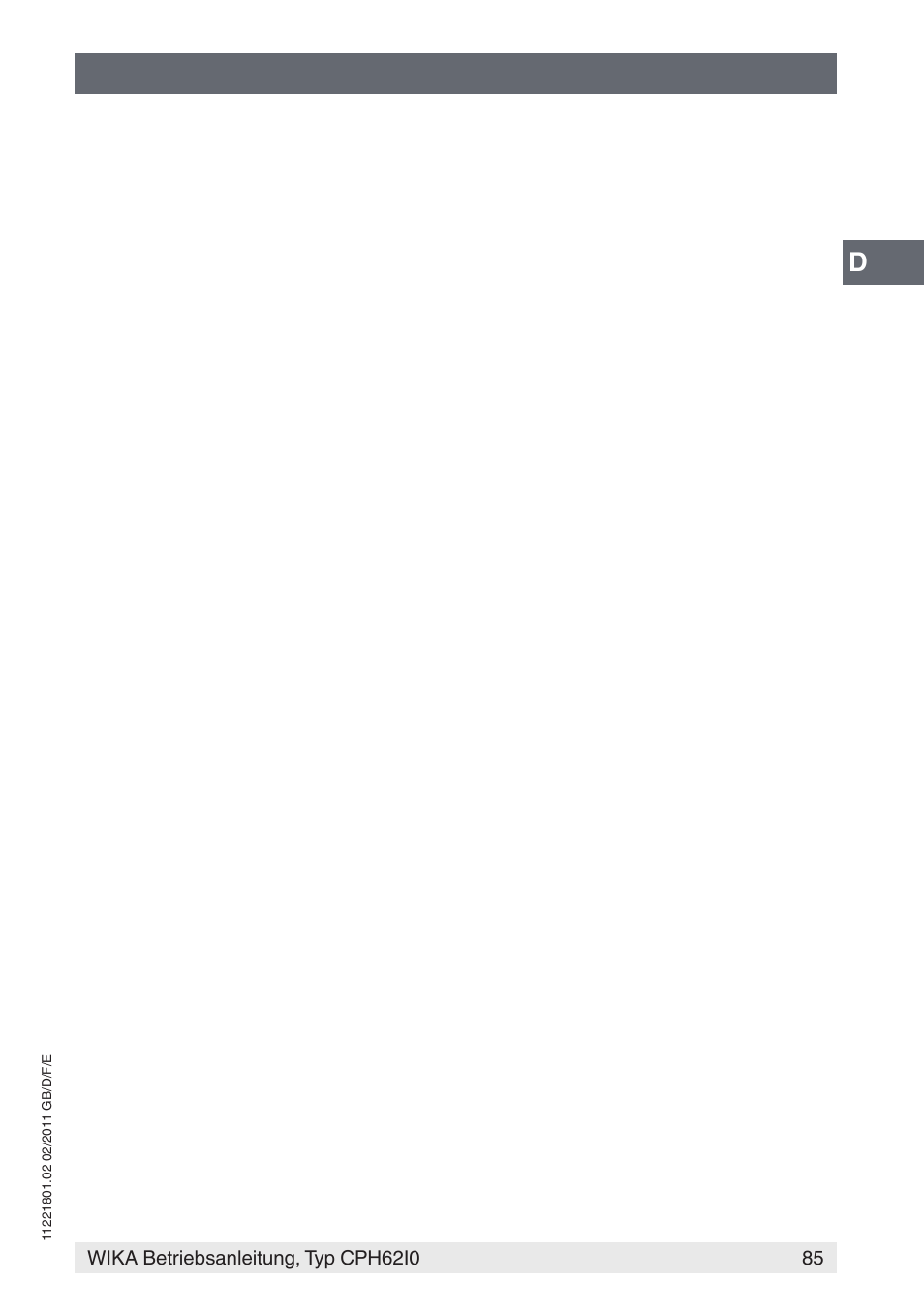 WIKA CPH62I0 User Manual | Page 85 / 160