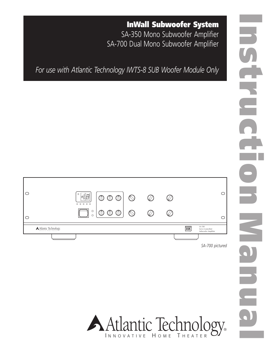 Atlantic Technology SA-350 User Manual | 16 pages