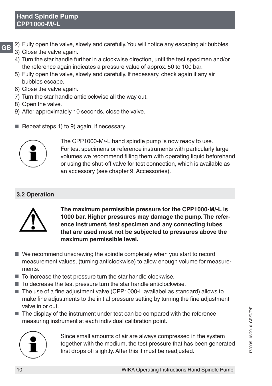 WIKA CPP1600-X User Manual | Page 10 / 84