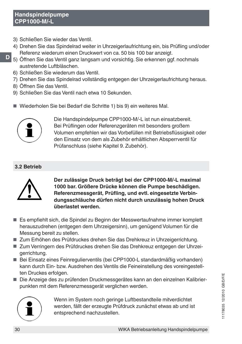 WIKA CPP1600-X User Manual | Page 30 / 84