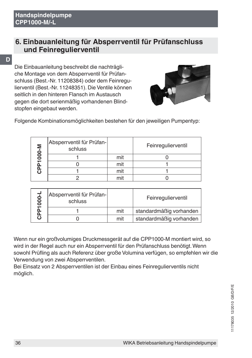 WIKA CPP1600-X User Manual | Page 36 / 84