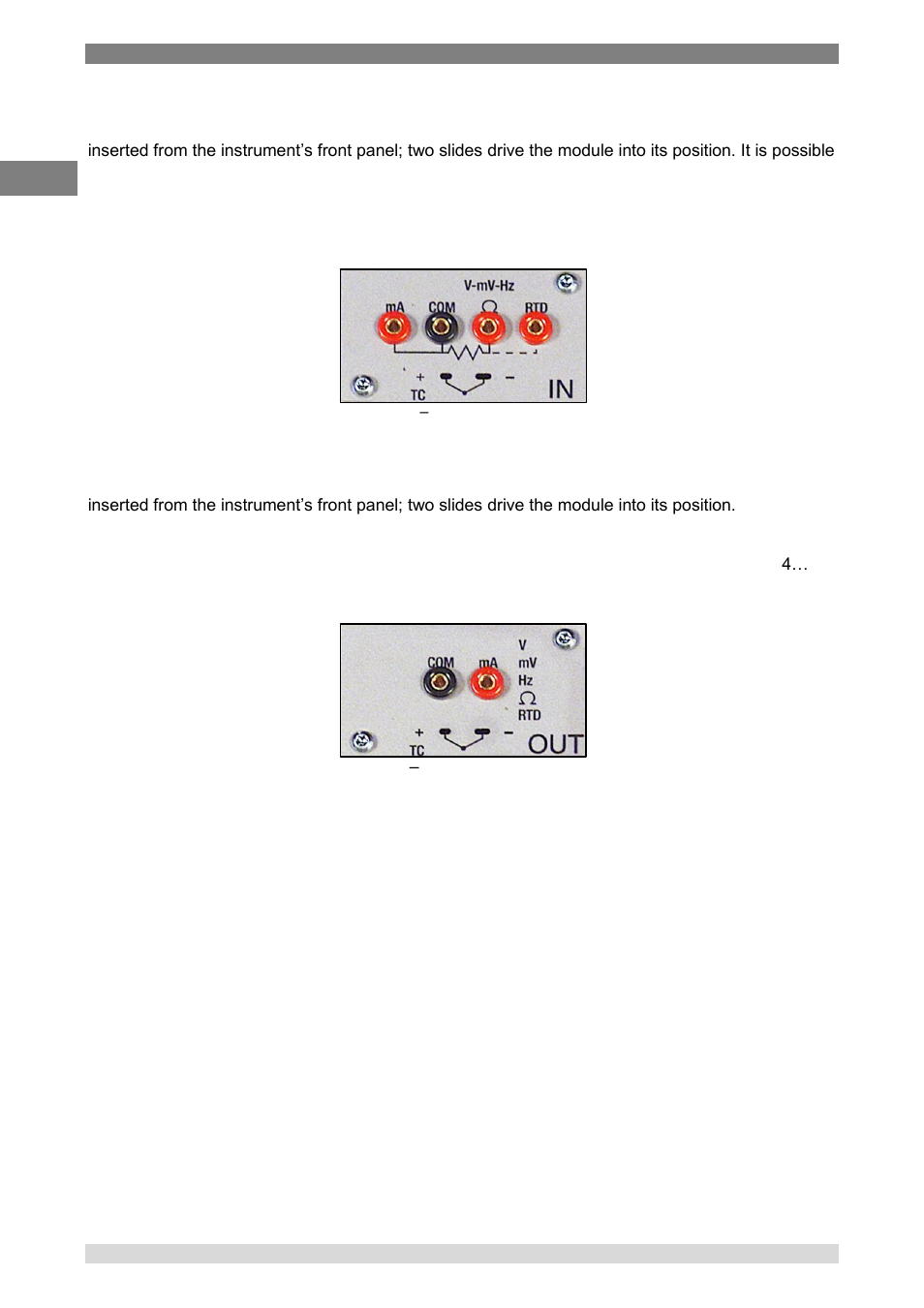 Input module for electrical/temperature signals, Output module for electrical/temperature signals | WIKA Pascal 100 User Manual | Page 18 / 93