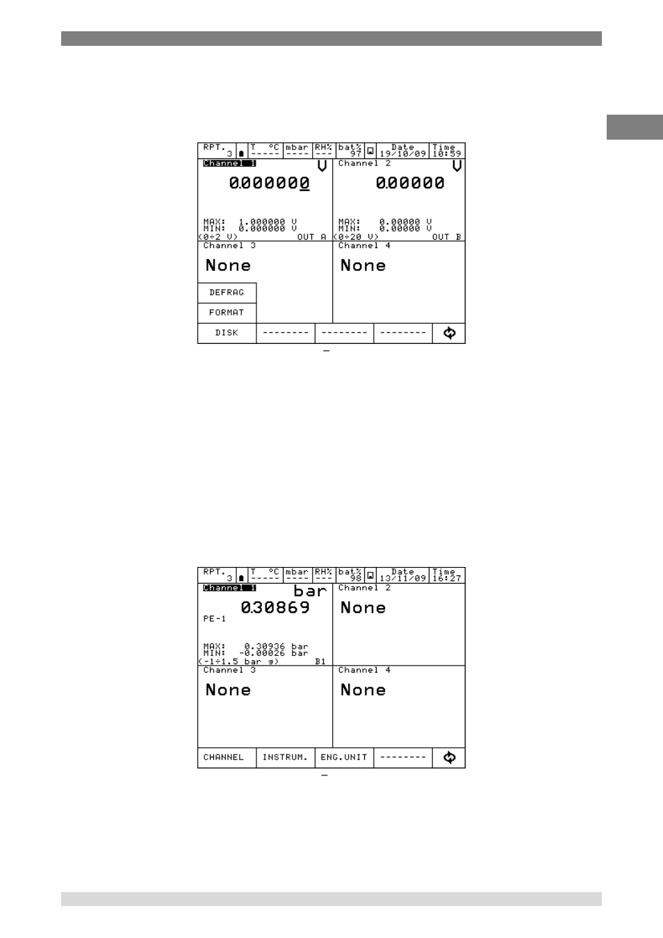 9 disk menu 6.6, Measurement channel | WIKA Pascal 100 User Manual | Page 69 / 93
