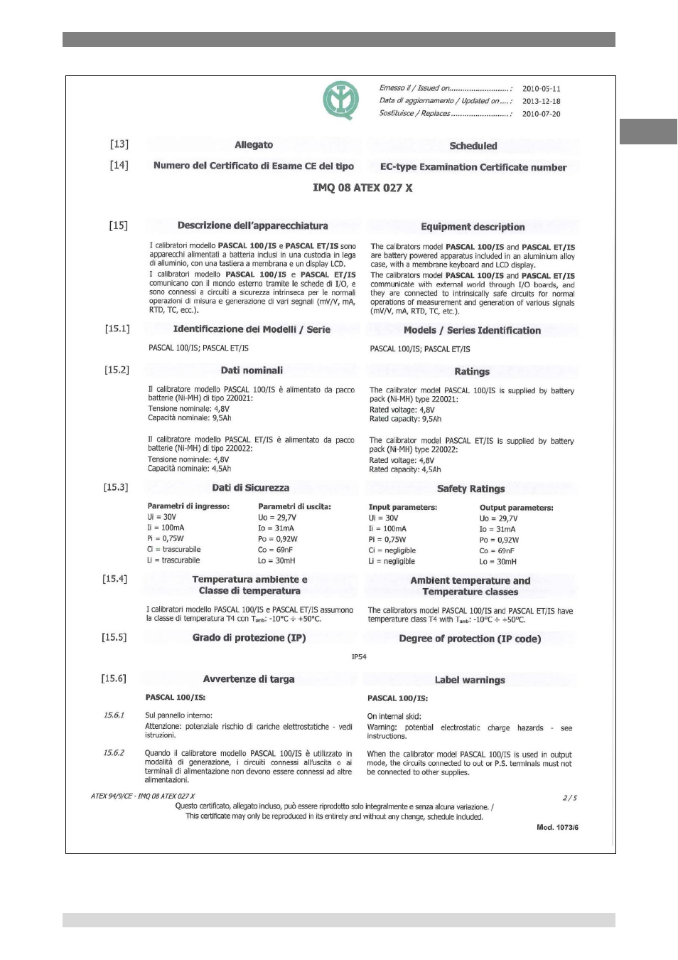 WIKA Pascal 100 User Manual | Page 89 / 93