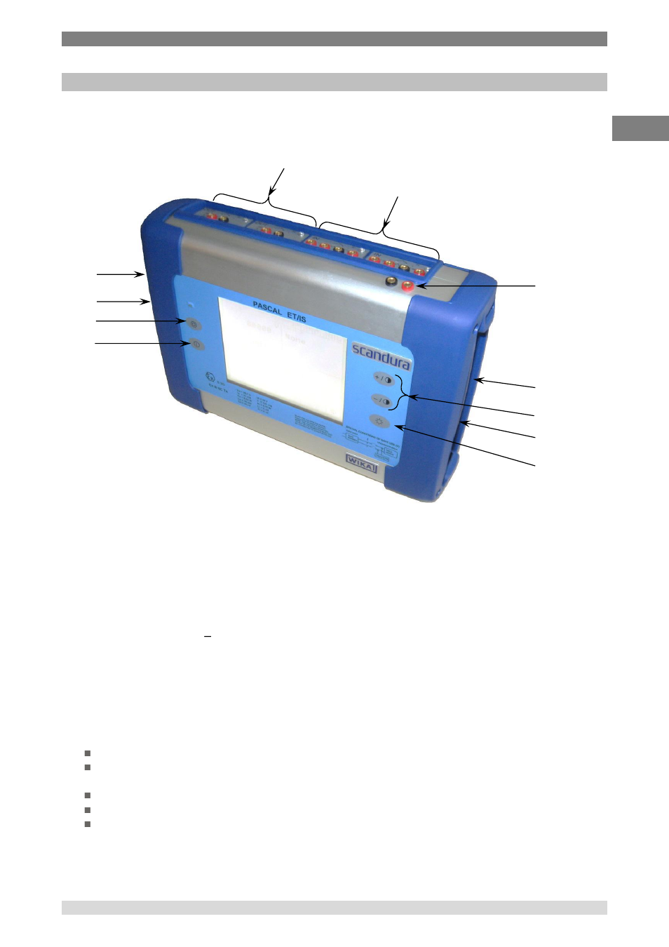 Commissioning, operation, Commissioning, Instrument overview | Functional modules, Gb 6 commissioning, operation | WIKA Pascal ET User Manual | Page 17 / 88