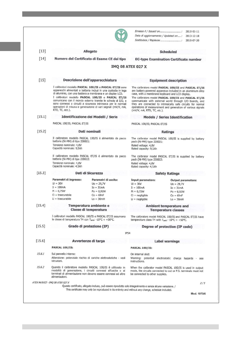 WIKA Pascal ET User Manual | Page 84 / 88