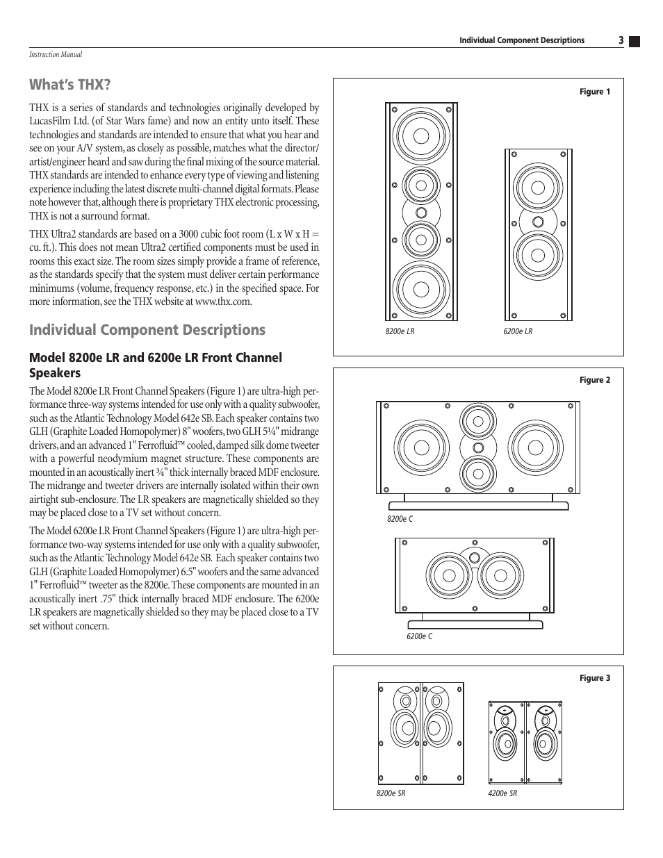 What’s thx, Individual component descriptions | Atlantic Technology 8200E User Manual | Page 3 / 12