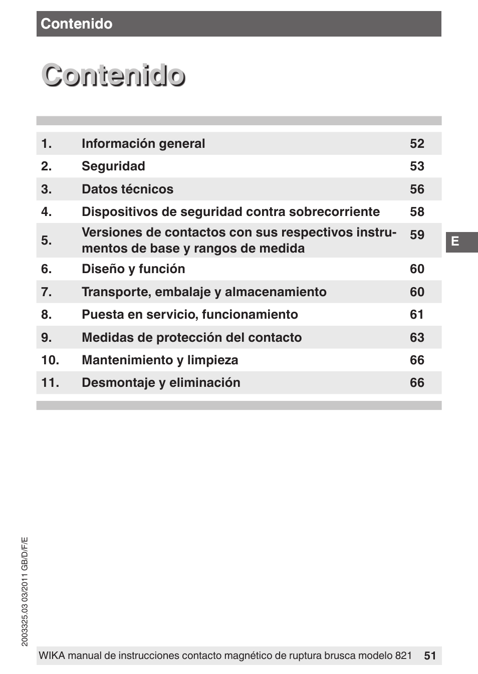 WIKA 851 User Manual | Page 51 / 68