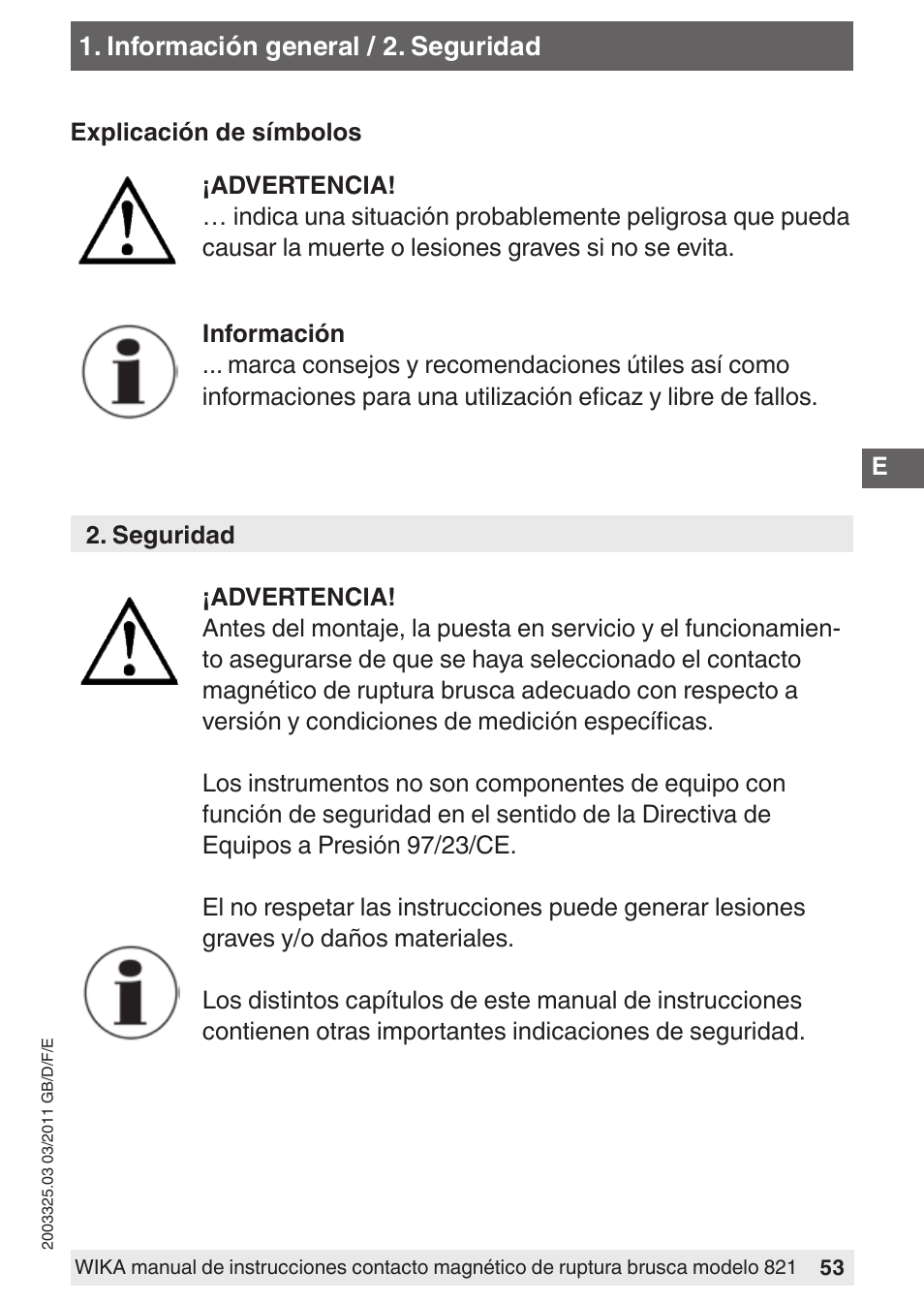 WIKA 851 User Manual | Page 53 / 68