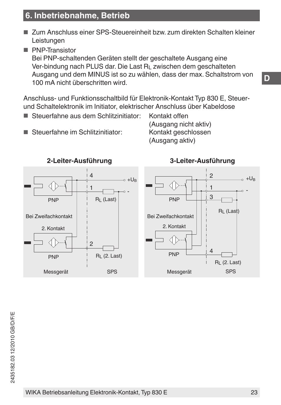 Inbetriebnahme, betrieb | WIKA 851 User Manual | Page 23 / 52