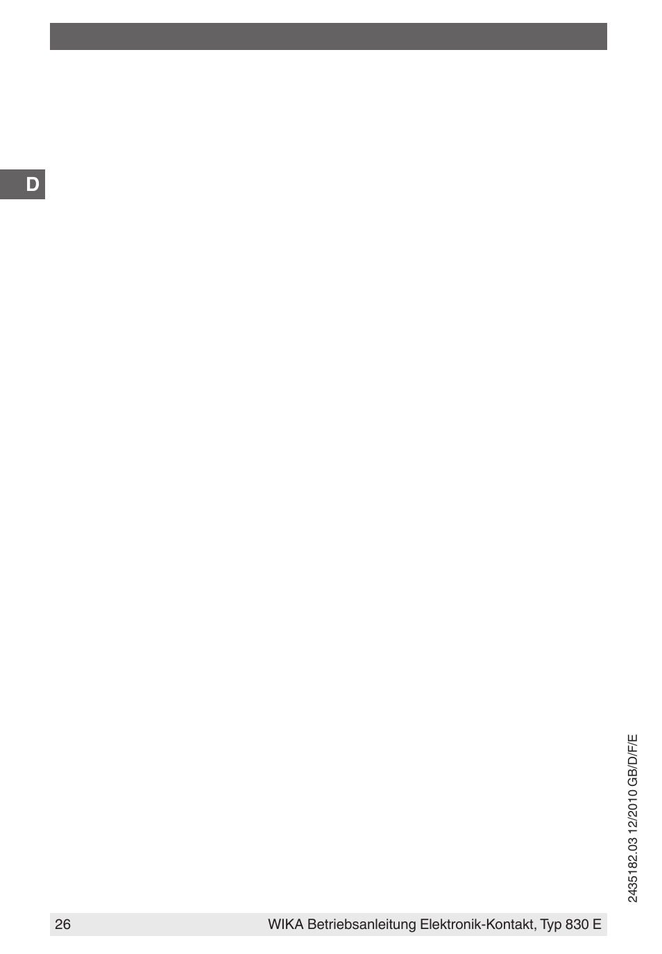 WIKA 851 User Manual | Page 26 / 52