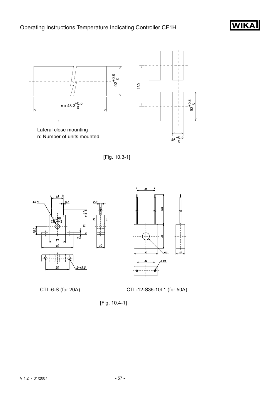 WIKA CF1H User Manual | Page 57 / 75