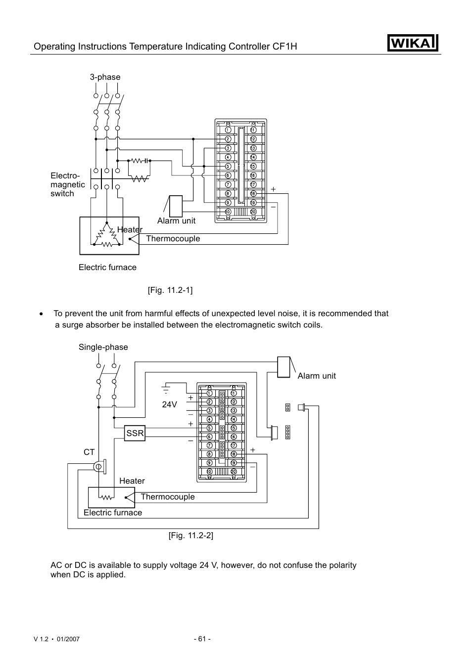 WIKA CF1H User Manual | Page 61 / 75