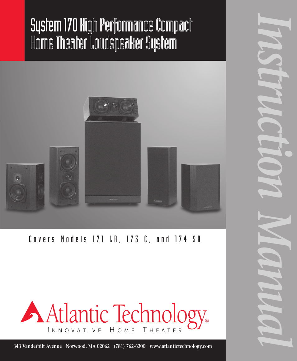 Atlantic Technology System 170 User Manual | 8 pages