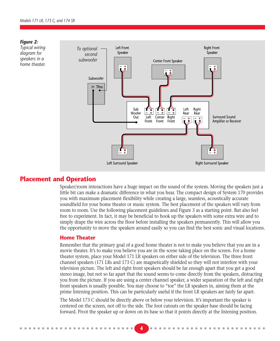 Placement and operation | Atlantic Technology System 170 User Manual | Page 4 / 8