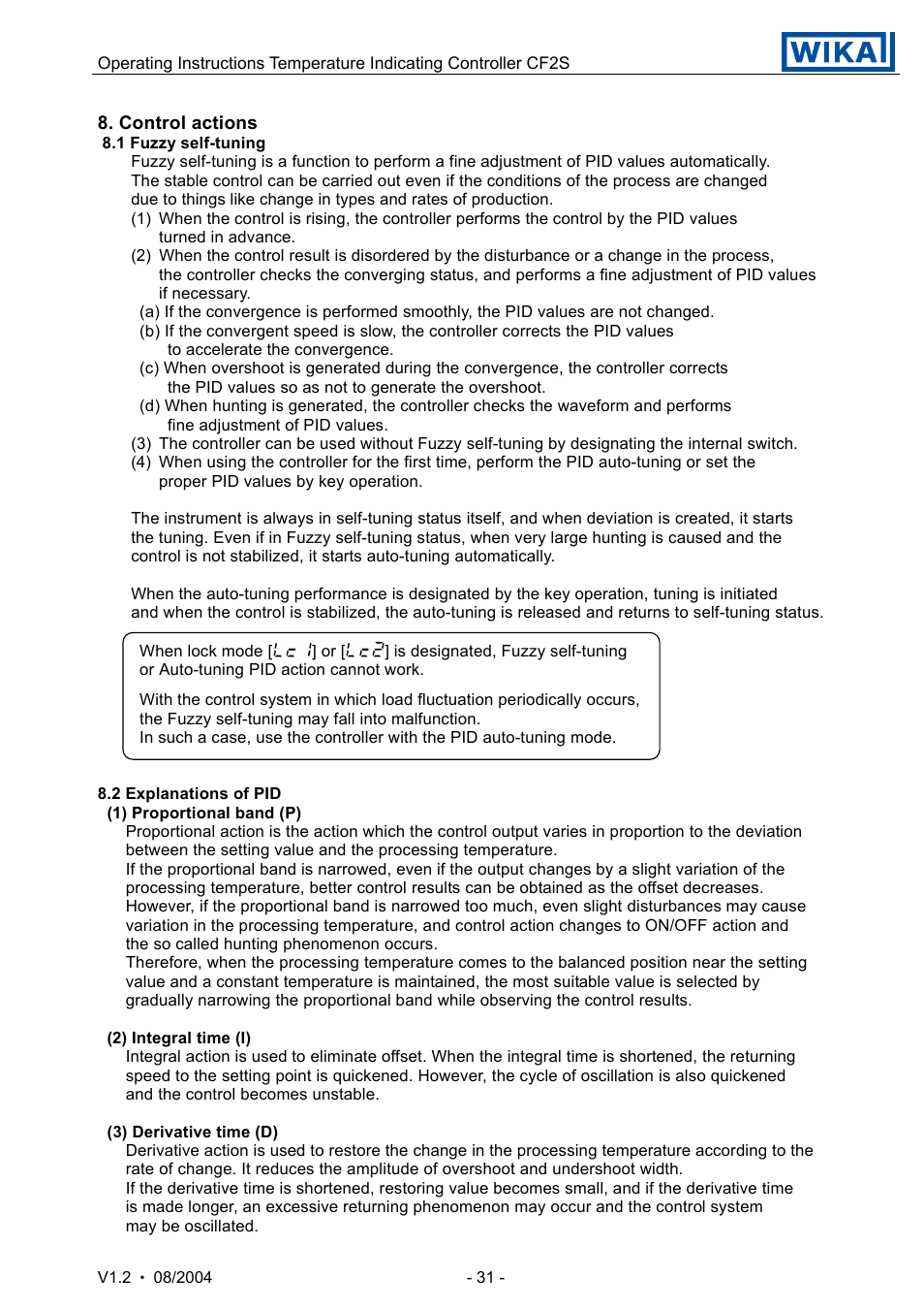 WIKA CF2S User Manual | Page 31 / 47