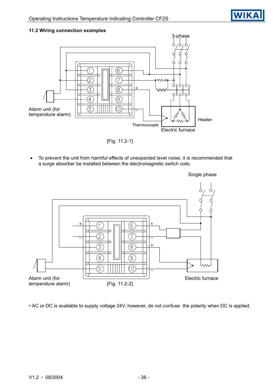 WIKA CF2S User Manual | Page 38 / 47