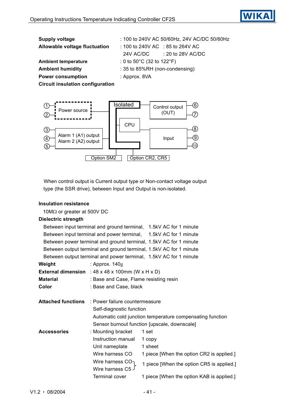 WIKA CF2S User Manual | Page 41 / 47
