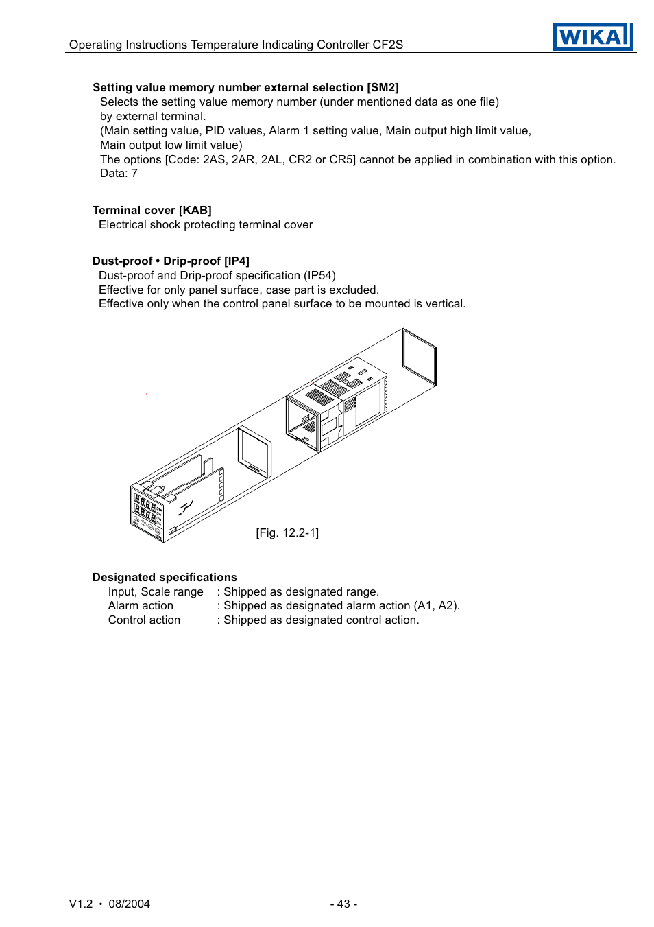 WIKA CF2S User Manual | Page 43 / 47