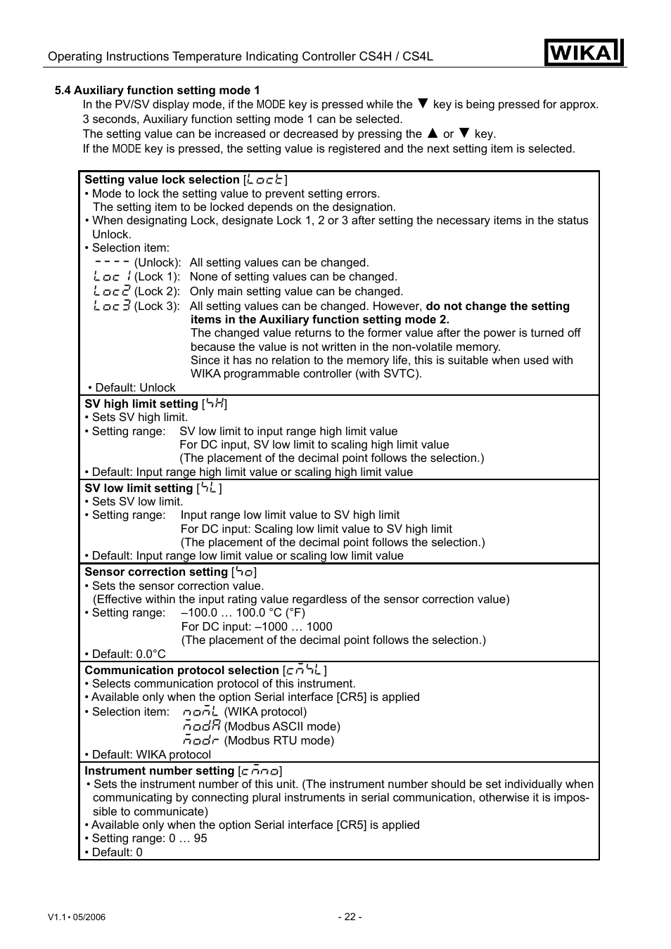 WIKA CS4L User Manual | Page 22 / 50
