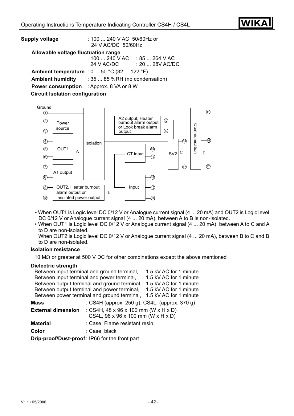 WIKA CS4L User Manual | Page 42 / 50
