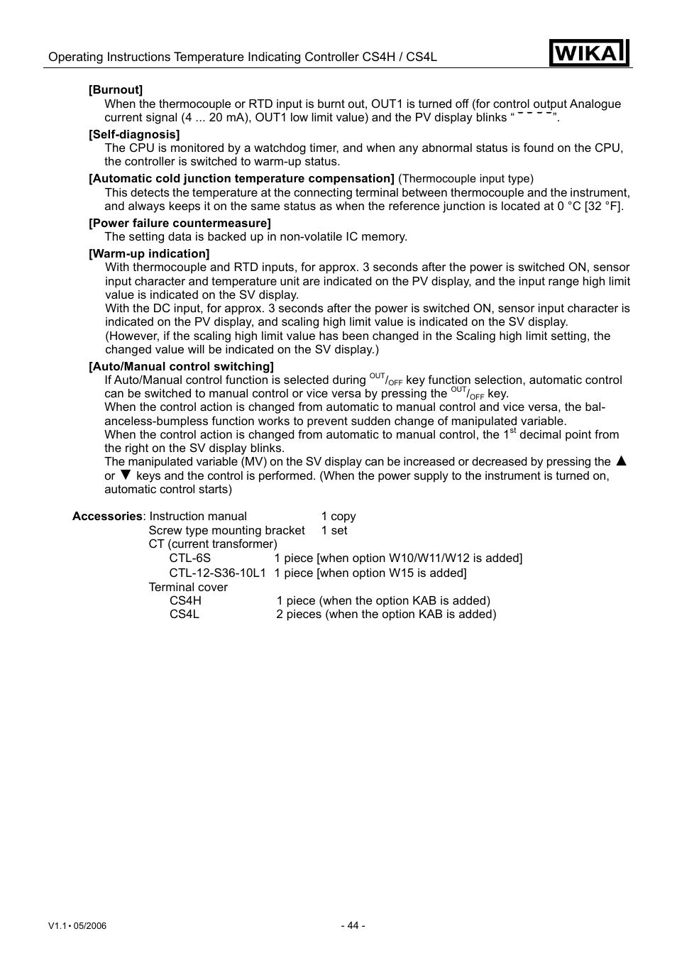 WIKA CS4L User Manual | Page 44 / 50