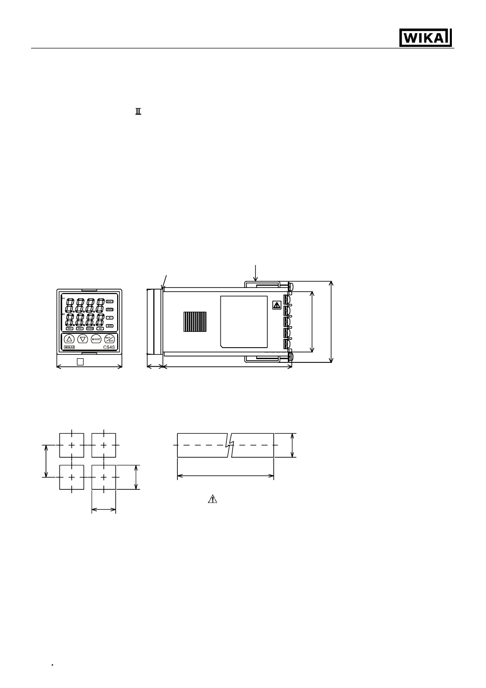 Mounting to control panel | WIKA CS4S User Manual | Page 8 / 34