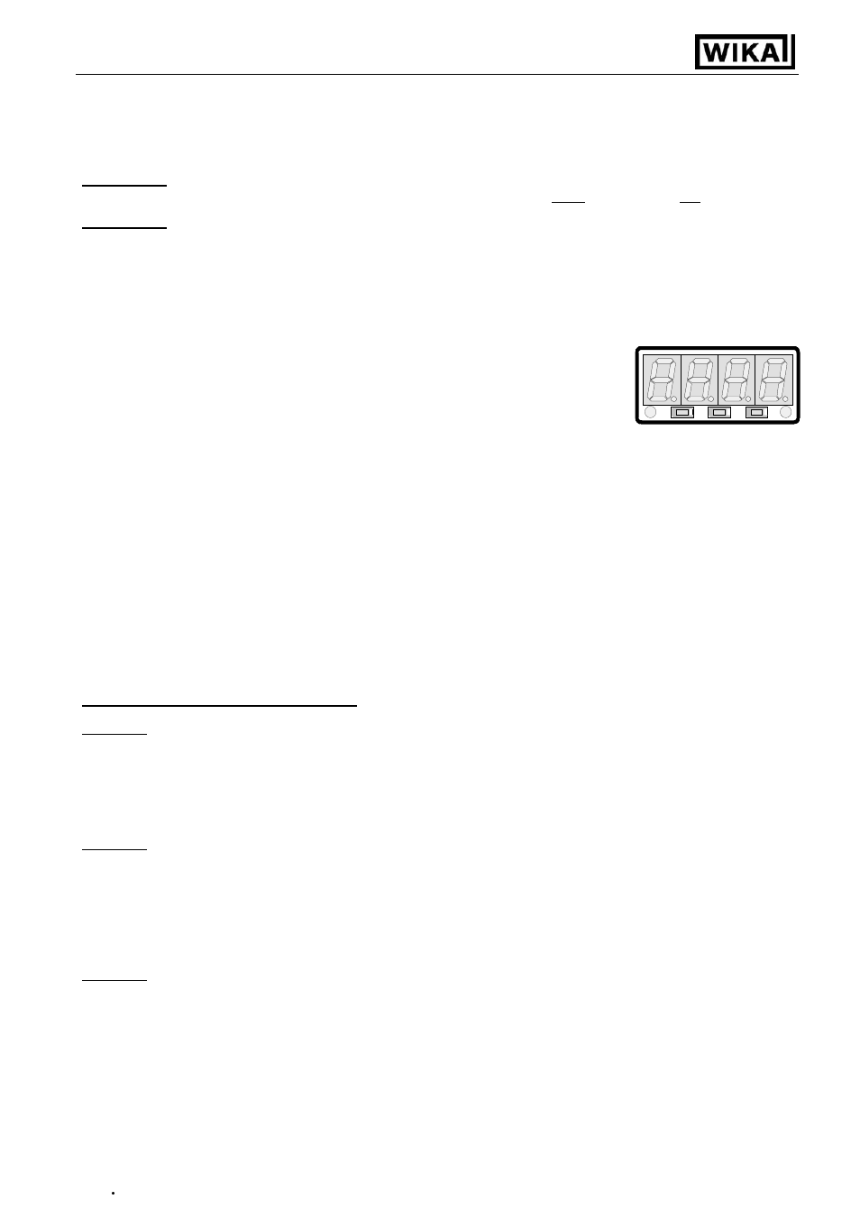 Offset- and slope-adjustment, Operating instructions digital indicator di15 | WIKA DI15 User Manual | Page 24 / 28
