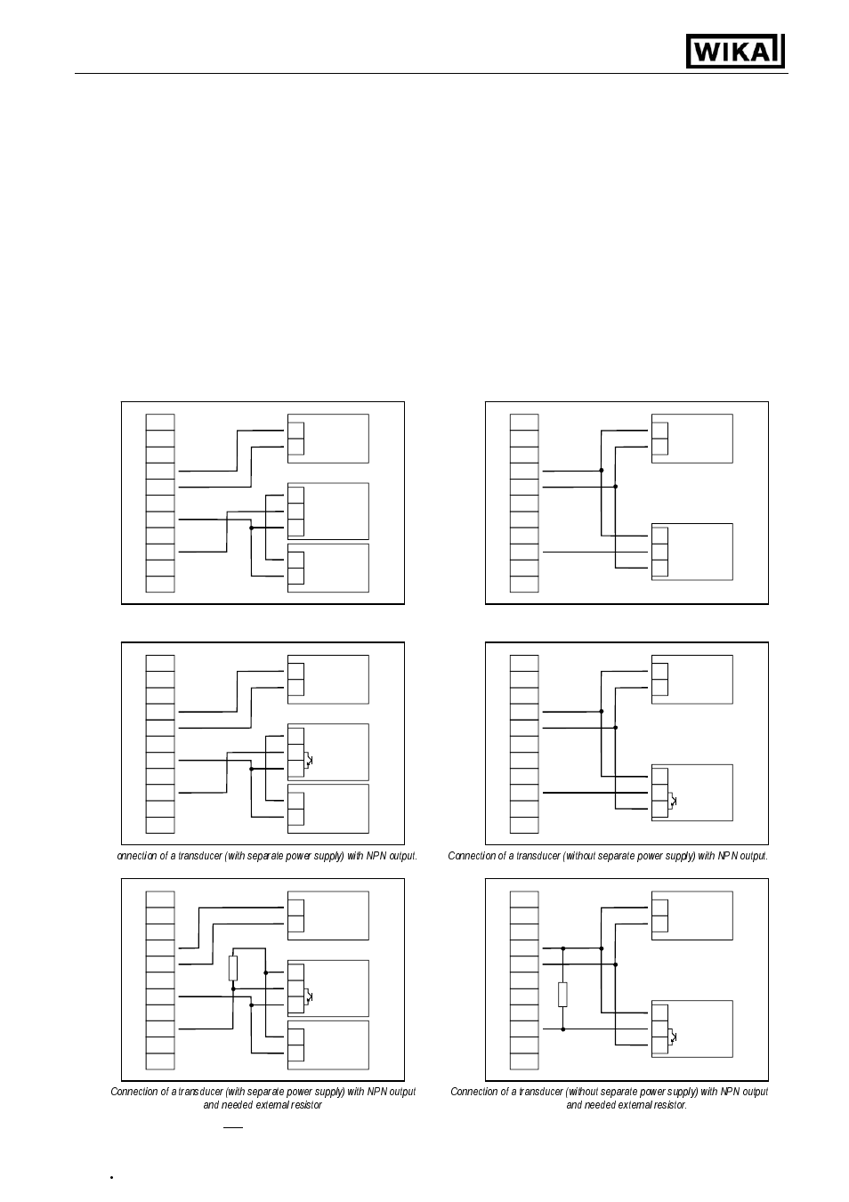 Operating instructions digital indicator di15, Connecting a frequency- or rotation-signal | WIKA DI15 User Manual | Page 7 / 28