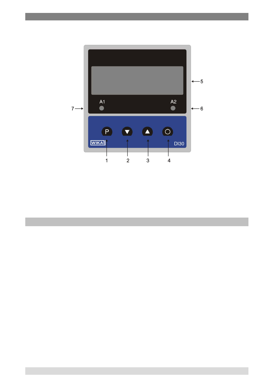 4 design and function, 1 short description, Design and function | Short description | WIKA DI30 User Manual | Page 11 / 40