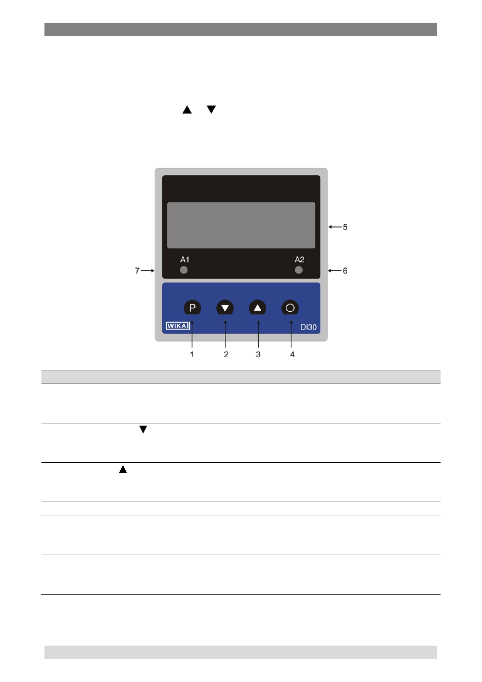 3 function and operation description, 1 operation, Function and operation description | WIKA DI30 User Manual | Page 19 / 40