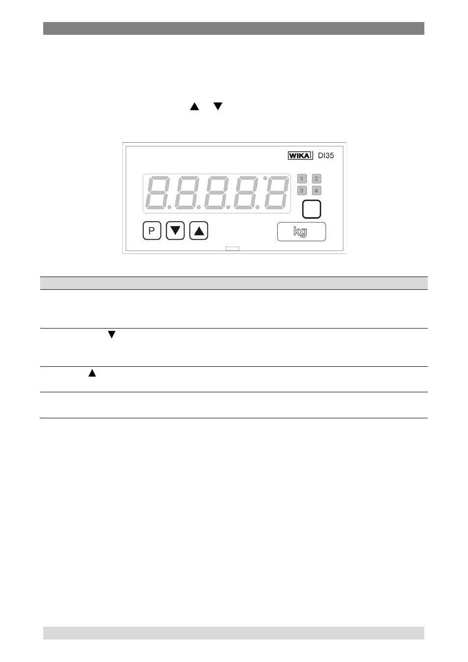 3 function and operation description, 1 operation, 2 switching on | Function and operation description | WIKA DI35 User Manual | Page 20 / 52