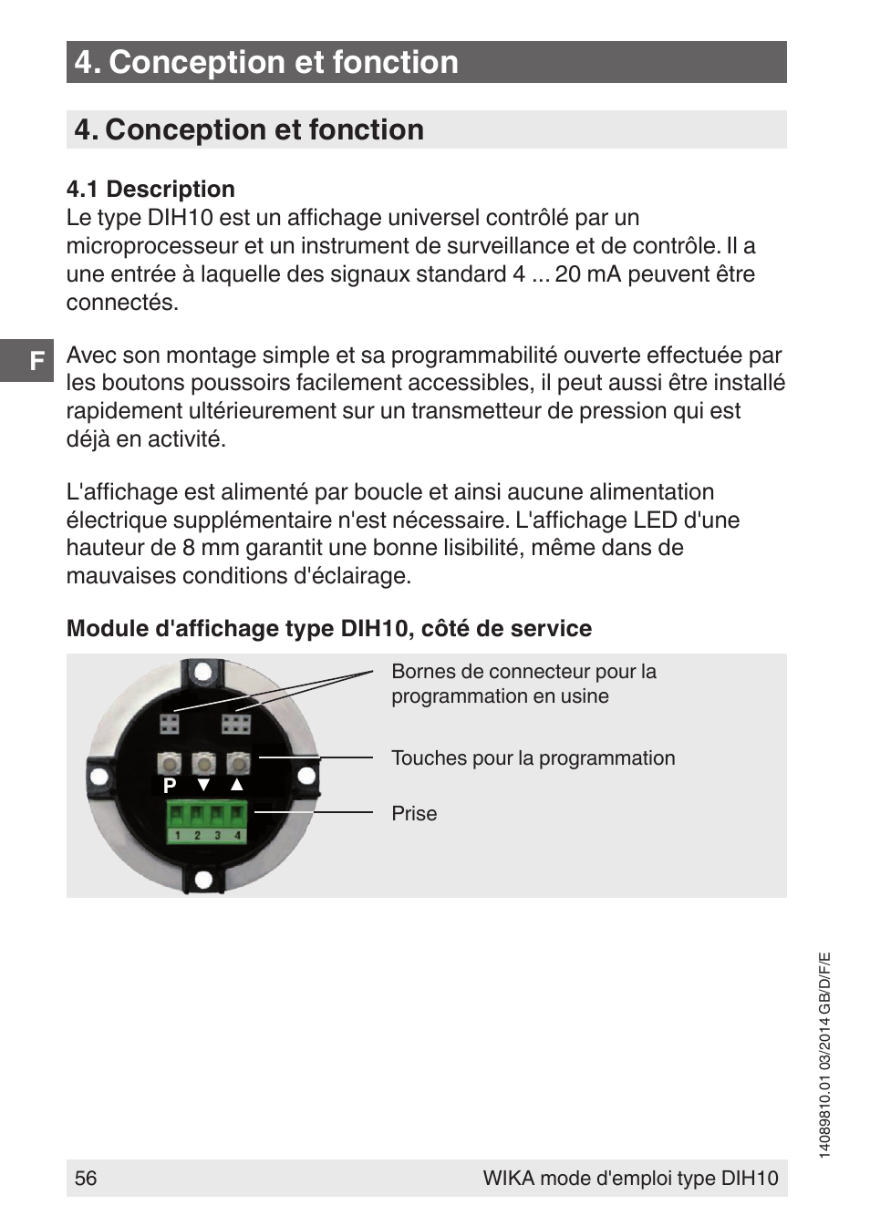 Conception et fonction | WIKA DIH10-Ex User Manual | Page 56 / 92