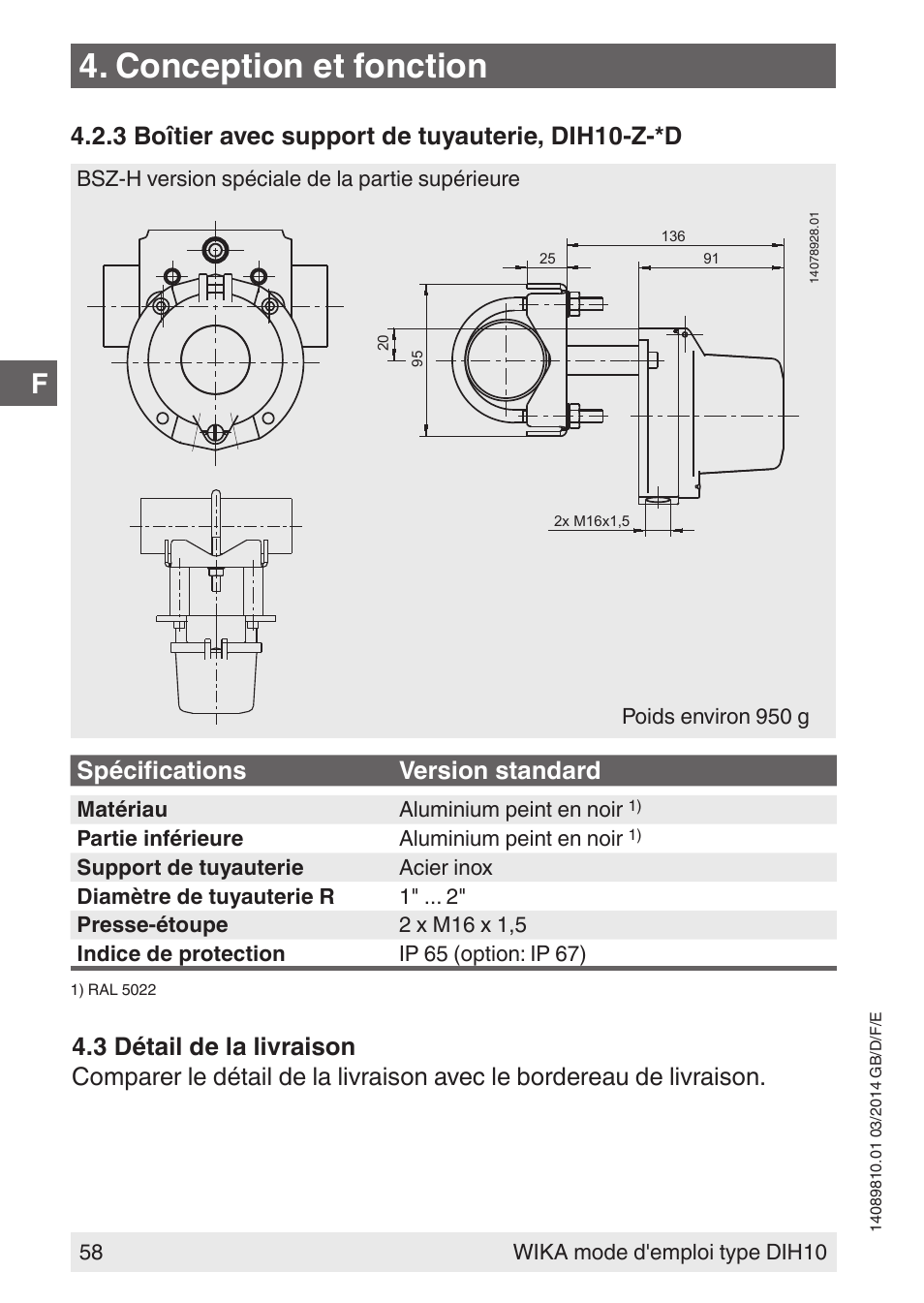 Conception et fonction | WIKA DIH10-Ex User Manual | Page 58 / 92